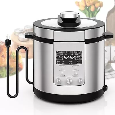 14in1 Electric Pressure Cooker 6.34 Quart Stainless Steel Multi Cooker 110V 6L • $75.99