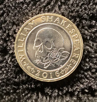 £2.50 • Buy 2016 William Shakespeare TRAGEDIES Macbeth Skull & Rose £2 Two Pound Coin