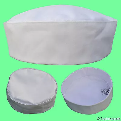 Chef Hat / Skull Cap Professional Catering Chef's CAP White & Black. • £5.50