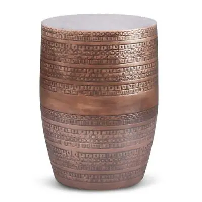 Simpli Home Accent Side Table 15 W X 20 H Wide Metal Large In Antique Copper • $148.01