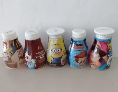 McDonald Happy Meal Milk Jugs Despicable Me 23 Mr Peabody Toy Story Mickey Vtg • $5.50