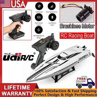 UDI RC Boat Racing Boat Brushless High Speed Electronic Remote Control Boat Gift • $122.99