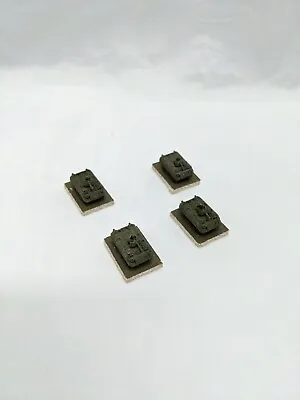Lot Of (4) Painted Metal Miniature Tanks 3/4  • $12.59