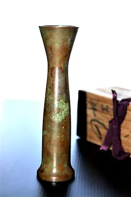£117.97 • Buy Japanese Murashido Bronze Vase Tokkuri Shape Signed By Well Known Artist Gassen