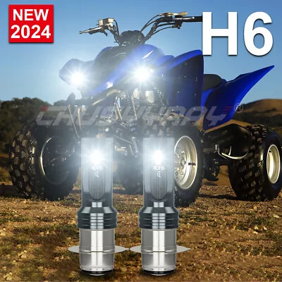 6000K Super Bright LED White Headlight Bulb Kit H6m YAMAHA RAPTOR 700 700R • $15.99