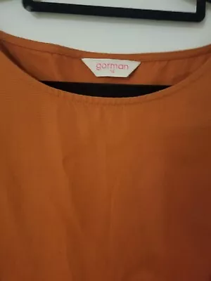 Size 14 Gorman Organic Rust Orange  Dress With Pockets - Sleveless Casual • $16.50