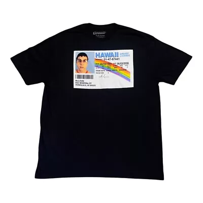 Superbad Movie Shirt McLovin Graphic Crew Neck Mens XL Black Short Sleeve NWT • $10