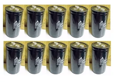 NEW Lot Of 10 EPCOS 400v 6300uF Capacitor High Voltage Electrolytic Capacitors • $191.26