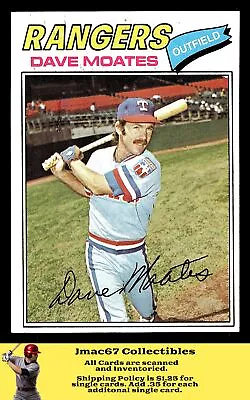 1977 Topps #588 Dave Moates • $1.56