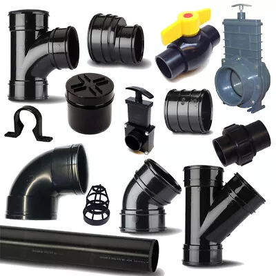 Solvent Weld Waste Pipe & Fittings 1.25 /36mm To 4 /110mm For Ponds • £6.60