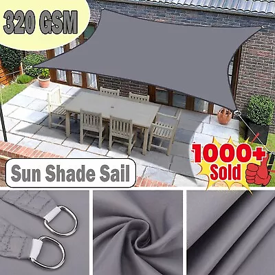 Rectangle Sun Shade Sail 98% UV Block 320GSM / 420D Extra Heavy Duty Shade Cloth • $55.56