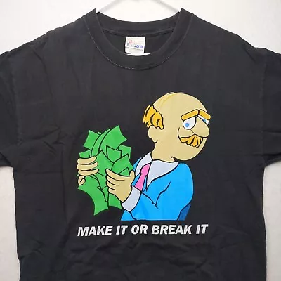Make It Or Break It Money Cartoon T-shirt Large Hanes Beefy (21x29) • $9.99