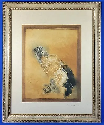 Kaiko Moti Signed & Numbered  Golden Eagle  Original Aquatint Etching 1974 • $749.99