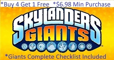 *Buy 4=1Free Skylanders Giants Complete UR Set W Checklist*$6.98 Minimum👾 • $143.98