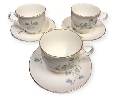 Set Of 3 Sadler Wellington Fine Bone China English Floral Teacup & Saucer • £25