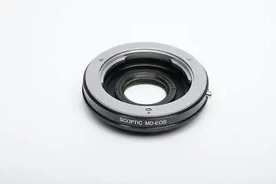 Scoptic Minolta MD To Canon EOS Mount Adapter Clean W/Caps • $8.95