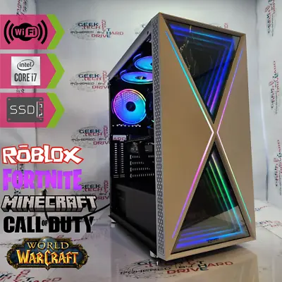 Gaming PC Desktop Computer Intel I7 500GB 1TB NVIDIA RTX 2060 SSD 8GB 32GB VR Wh • $691.30