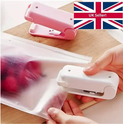 Mini Heat Sealing Bag Machine Package Sealer Thermal Plastic Food Bag Closure • £7