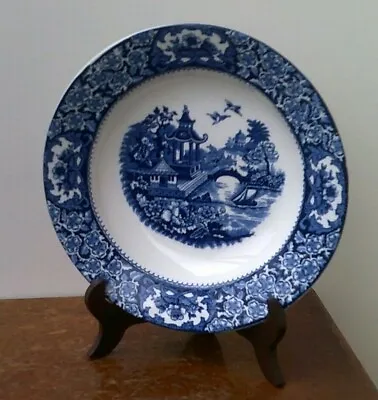 Vintage (1920's) Olde Alton Ware 'Blue Floral Design' Bone China Dessert Bowl #  • £8.99