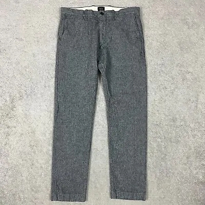 J Crew 484 Pants Mens 31x30 Gray Stretch Chino Slim Fit • $18.88