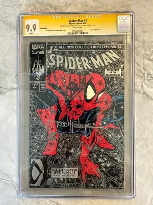 SPIDER-MAN #1 - 9.9 CGC - Stan Lee & Todd McFarlane - Silver Edition - MINT • $50000