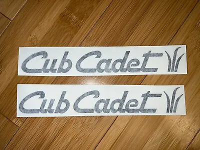 CUB CADET With GRASS  DIE CUT DECAL / STICKER 9” (SET OF 2) - BLACK Lawn Mower • $7.50