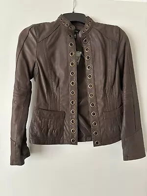 Moda International VTG NWOT Size XS 100% Leather Jacket • $59