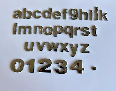 £1.49 • Buy Upper And Lower Case Chrome Metal 3D Self-adhesive Letter Number Badge. HomeAuto