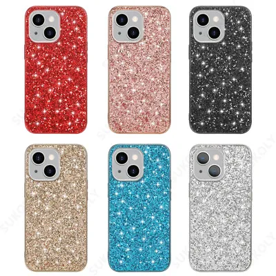 For IPhone 15 14 Pro Max 13 12 11 XR XS Max 8 Glitter Sparkle Hybrid Case Cover • $7.89