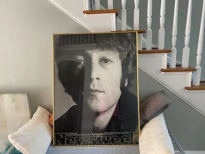 John Lennon Vintage Poster Newsweek SUPER RARE 1981 - Good Condition 30x40  • $150