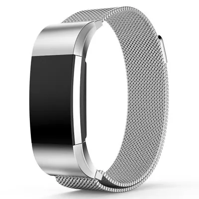 $9.95 • Buy For Fitbit Charge 2 Band Metal Stainless Steel Milanese Strap Bracelet Wristband
