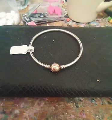 Genuine Authentic Pandora Rose Gold Clasp Bangle • £40