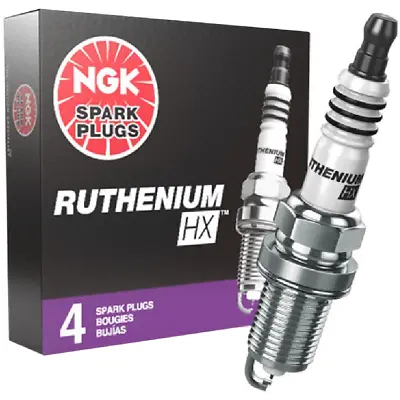 4 X NGK Ruthenium HX Spark Plugs For MG 3 MG3 15S4U 1.5L I4 BKR5E-11 BKR5EIX-11 • $117