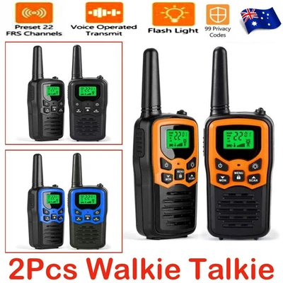 $37.99 • Buy 2Pcs Handheld Walkie Talkie Two-way Radio Set UHF 400-470MHz 10KM Long Range Kit