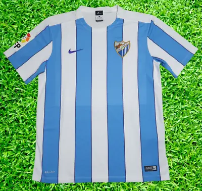 Malaga Jersey Shirt 100% Original Size M 2015/2016 Home Good Condition • $49.99