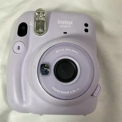Instax 87015 Mini 11 Instant Camera Lilac Purple Untested • $25