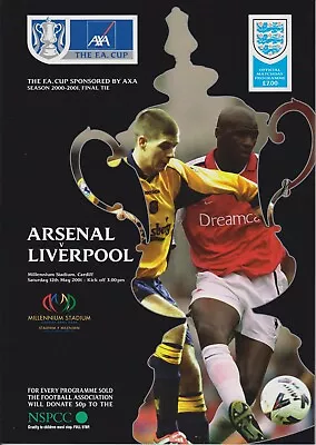 2001 Fa Cup Final Programme Liverpool V Arsenal (12/05/2001)  • £4.75