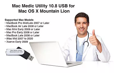 Fix Your Mac With Mac Medic Utility For Mountain Lion MMU-0801 • $19.97