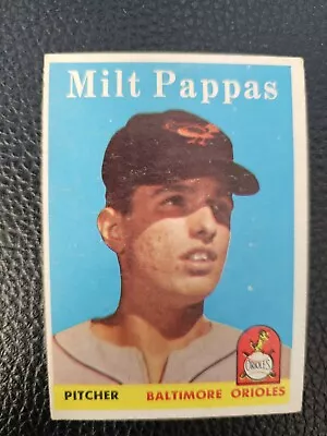 1958 Topps #457 Milt Pappas RC VG Baltimore Orioles Vintage Baseball • $1.99