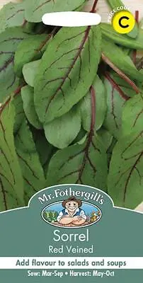 £2.15 • Buy Sorrel Red Veined  100 Fresh Seeds    Sorrel Seeds   Herb Seeds   Mr Fothergills