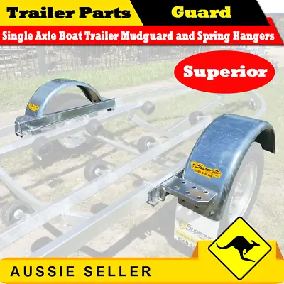 Superior Mudguard Mount With Spring Hangers Suits  Jetski & Boat Trailer / Pair • $330
