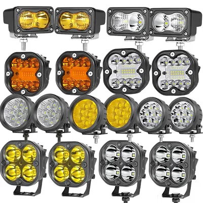 Pair 3  Cube Pods LED Work Lamp Spot Flood OffRoad Driving Lights Truck 4WD FOG • $29.99