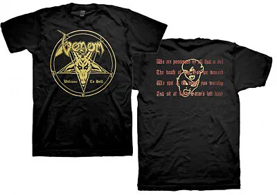 New Venom Welcome To Hell Album Pentagram Black Metal Band T-Shirt Badhabitmerch • $24.89