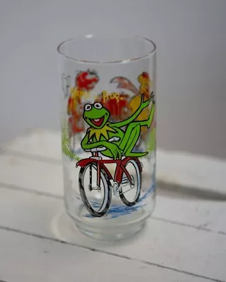 Great Muppet Caper Kermit The Frog Animal Fozzy Glass 1981 Jim Henderson Bike • $7.95