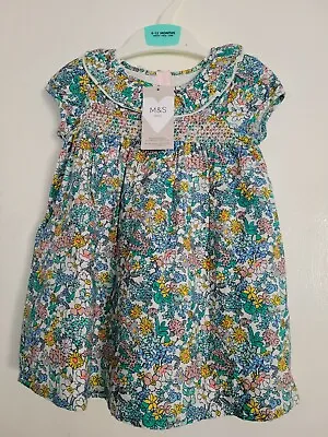 Children Baby Girls Marks And Spencer Dress. Age 12-18 Months  • £12