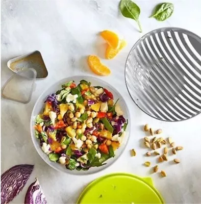 Pampered Chef Salad Cutting Bowl Set NIB Kitchen Tool Healthy Eating More Veggie • £23.74