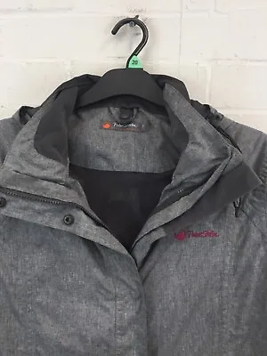 £6.18 • Buy Peter Storm Performance Grey Full Zip Close Hooded Coat Size UK 16 #CE