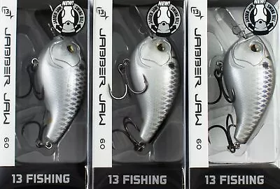 (lot Of 3) 13 Fishing Jabber Jaw 60 9/16oz Jjc60-81 Black Back Shad Cp2486 • $5.50