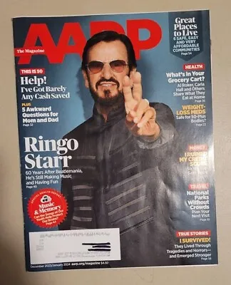 AARP Magazine-Dec. '24/January 2024-RINGO STARR On Cover • $4.75