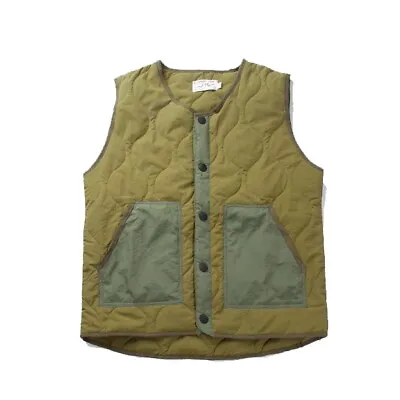Mens Quilted Liner Vest Military Tactical Style Japanese Urban Outdoor Unisex • $49.90